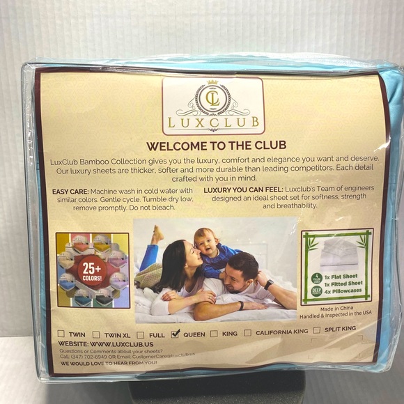 Queen Sheet Set (6 pieces) - Microfiber & Bamboo - Picture 2 of 10